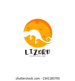 Lizard logo vector. Reptile logo template. Wild animal logo vector