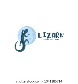 Lizard logo vector. Reptile logo template. Wild animal logo vector