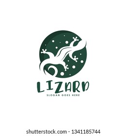 Lizard logo vector. Reptile logo template. Wild animal logo vector