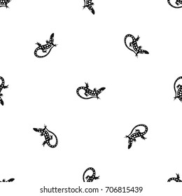 Lizard pattern repeat seamless in black color for any design. Vector geometric illustration