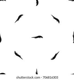 Lizard pattern repeat seamless in black color for any design. Vector geometric illustration