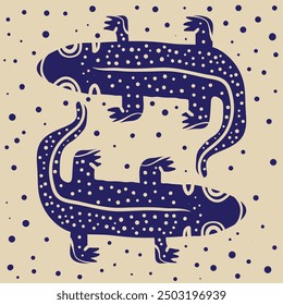 the lizard shape design is so expressive and aesthetic