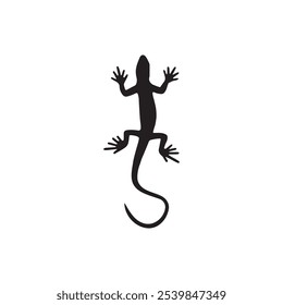 Lizard Silhouette. Lizard-Symbol, Vektordesign.