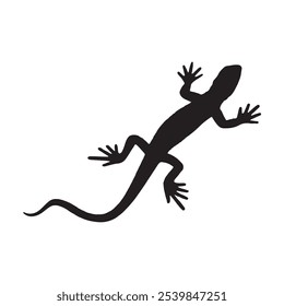 Lizard Silhouette. Lizard-Symbol, Vektorgrafik-Design.