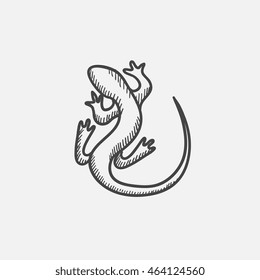Icono de sketch para web, móvil e infografía. Icono aislado del vector dibujado a mano.
