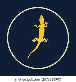 Lizard symbol abstract beautiful lovely background vector illustration design