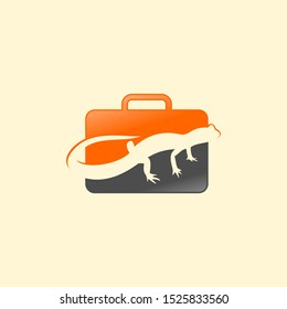 Lizard Travel Logo Template Design Vector. Vector logo design templates for airlines, airline tickets, travel agencies