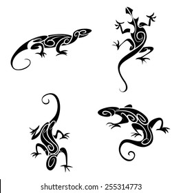 Lizard Tribal Tattoo