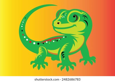 lizard vector art design illustration