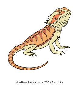 A Lizard vector art illustration