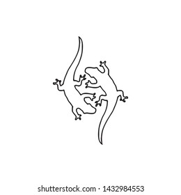 Lizard vector, design, animal, and reptile, gecko
