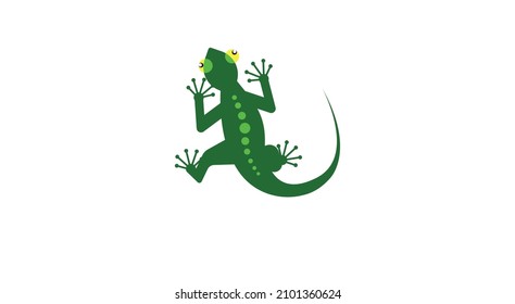 	
Lizard vector flat icon. Isolated gecko, lizard emoji illustration