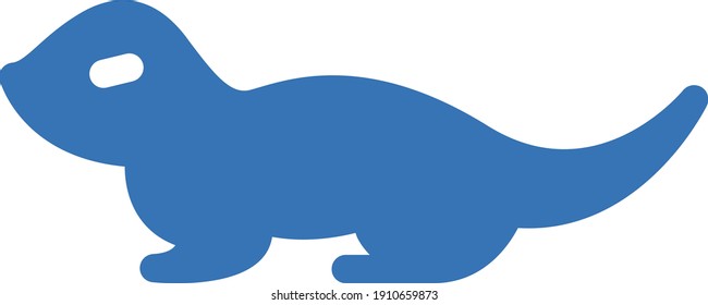icono de color de glifo vector lagarto