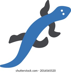 lizard vector glyph colour icon