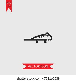 Lizard vector icon, illustration symbol