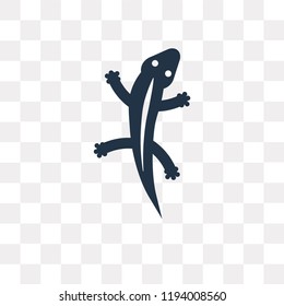 Lizard vector icon isolated on transparent background, Lizard transparency concept can be used web and mobile