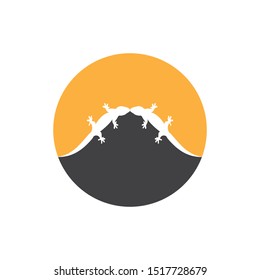 lizard vector icon logo and symbol template