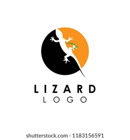 Lizard vector icon logo and symbols template