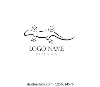 
Lizard vector illustration logo template