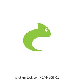 Lizard vector illustration logo template