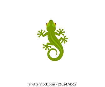 Icono aislado del vector de lagarto. Ilustración de Emoji. Emoticona vectorial de Lizard