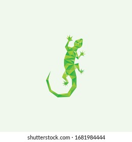 Plantilla de diseño de logotipos de vectores de lizard