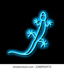 lizard wild animal neon light sign vector. lizard wild animal illustration