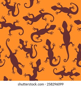 Lizards. Seamless Abstract background. Vector pattern.