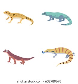 Lizards vector icons