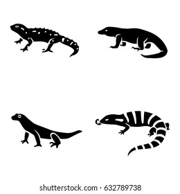 Lizards vector icons