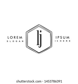 LJ Initial beauty monogram logo vector
