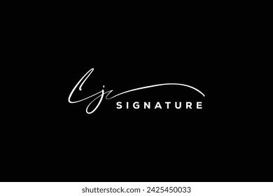 LJ initials Handwriting signature logo. LJ Hand drawn Calligraphy lettering Vector. LJ letter real estate, beauty, photography letter logo design.