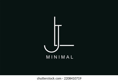 LJ o JL Resumen logotipo del alfabeto inicial en monograma