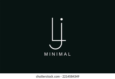 LJ or JL Abstract initial monogram letter alphabet logo
