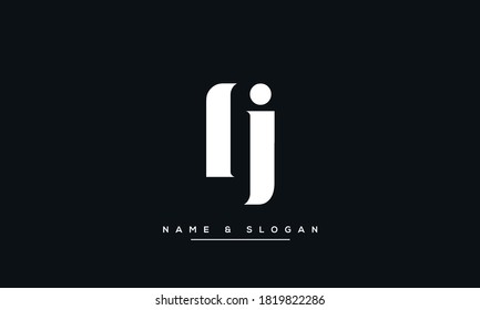 LJ, Jl Initial Alphabet letters Logo Design