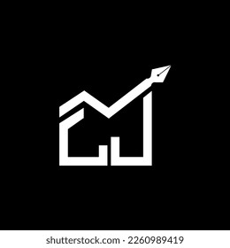 LJ letter logo creative design with vector graphic, LJ simple and modern logo.