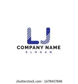 Diseño del logotipo de la carta de LiveJournal. Ilustración vectorial del logotipo de la letra LJ - Vector
