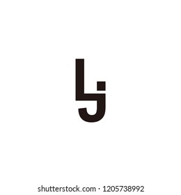 lj letter vector logo