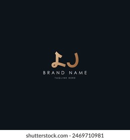 LJ letters vector logo design