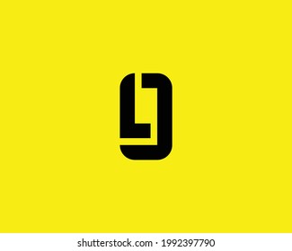 LJ logo design vector template