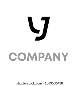 lj logo vector design template sign