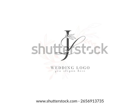 LJ Wedding Logo with Initial Letters