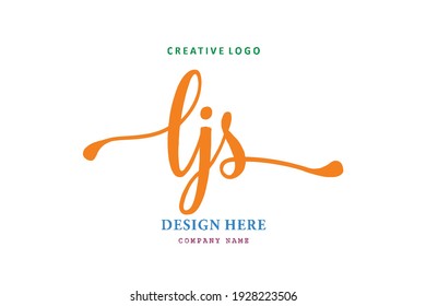 LJS lettering logo is simple, easy to understand and authoritative