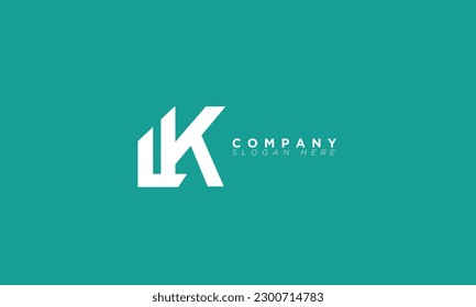 Letras alfabetas de LK Logo del monograma inicial y KL
