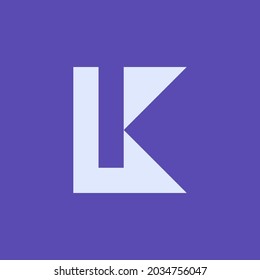 LK alphabet logo that combines 2 letters into one logo or symbol that is unique and original. consists of letters L and K. editable and easy to custom
