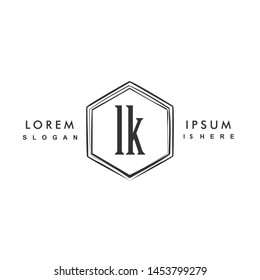 LK Initial beauty monogram logo vector