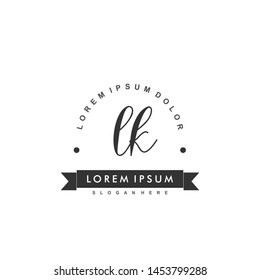 LK Initial beauty monogram logo vector
