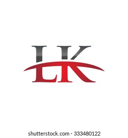 LK initial company red swoosh logo