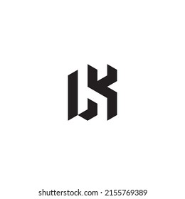 LK letras iniciales del logotipo en un diseño profesional de alta calidad que se imprimirán bien en cualquier medio de impresión