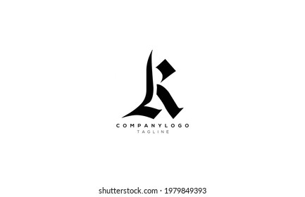 LK KL L Y K Resumen diseño inicial del logotipo de la letra monograma inicial